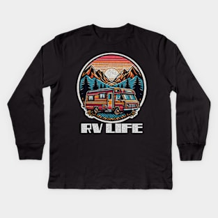 Happy RV life Kids Long Sleeve T-Shirt